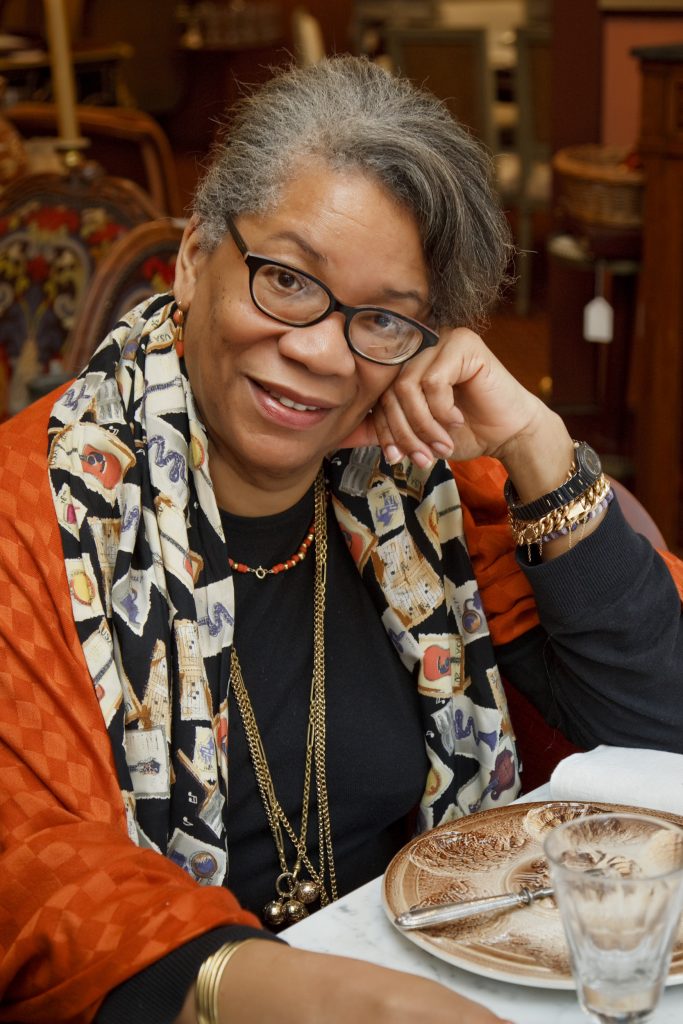Portrait of Dr. Jessica B. Harris at Lucullus, a culinary antique store in the French Quarter